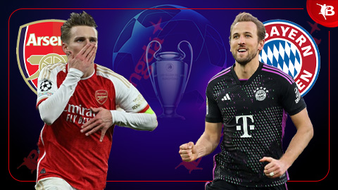 Bong88 – Soi kèo bóng đá Arsenal vs Bayern Munich, 02h00 ngày 10/4: Bẻ nanh vuốt Hùm xám